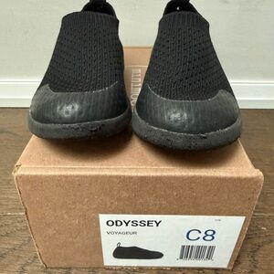 Black Kids Slip-On Sneakers
